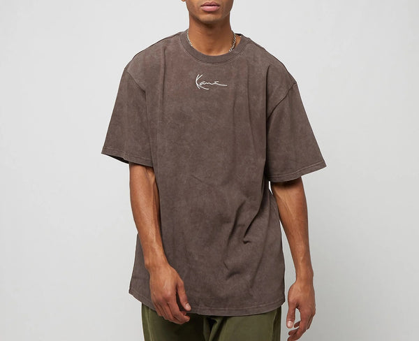 KK Small Signature Washed Heavy Jersey Landscape Tee brown