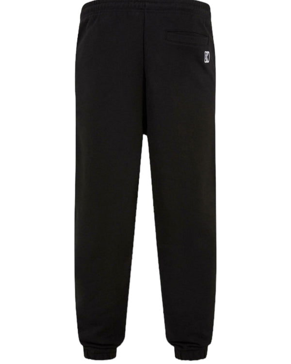 "Small Signature Patched Relaxed Fit Cuffed Sweatpants black"