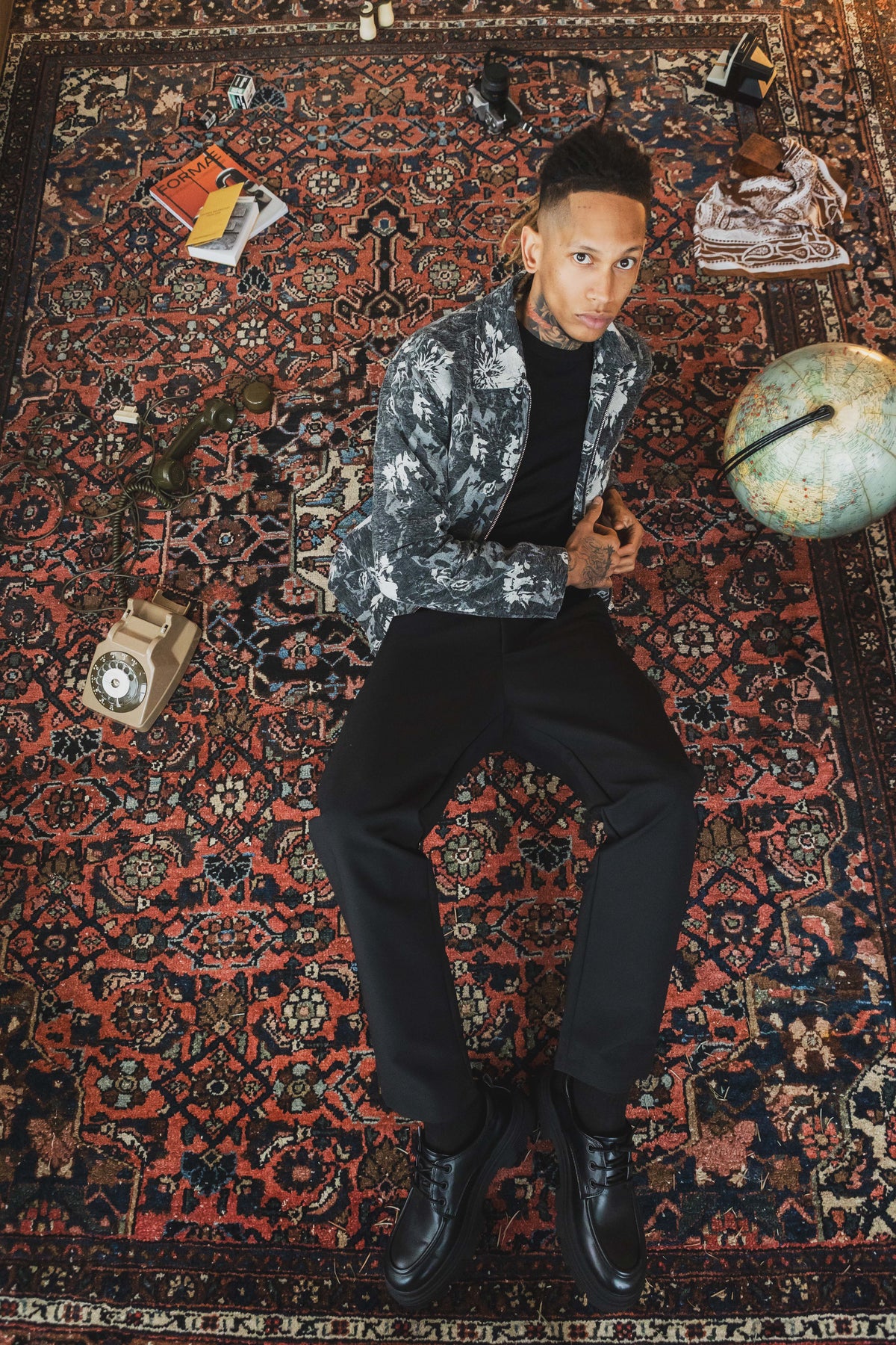 Flowers Jeans Jacket