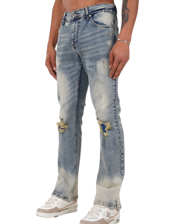 Flaired Salty Cream Washed
