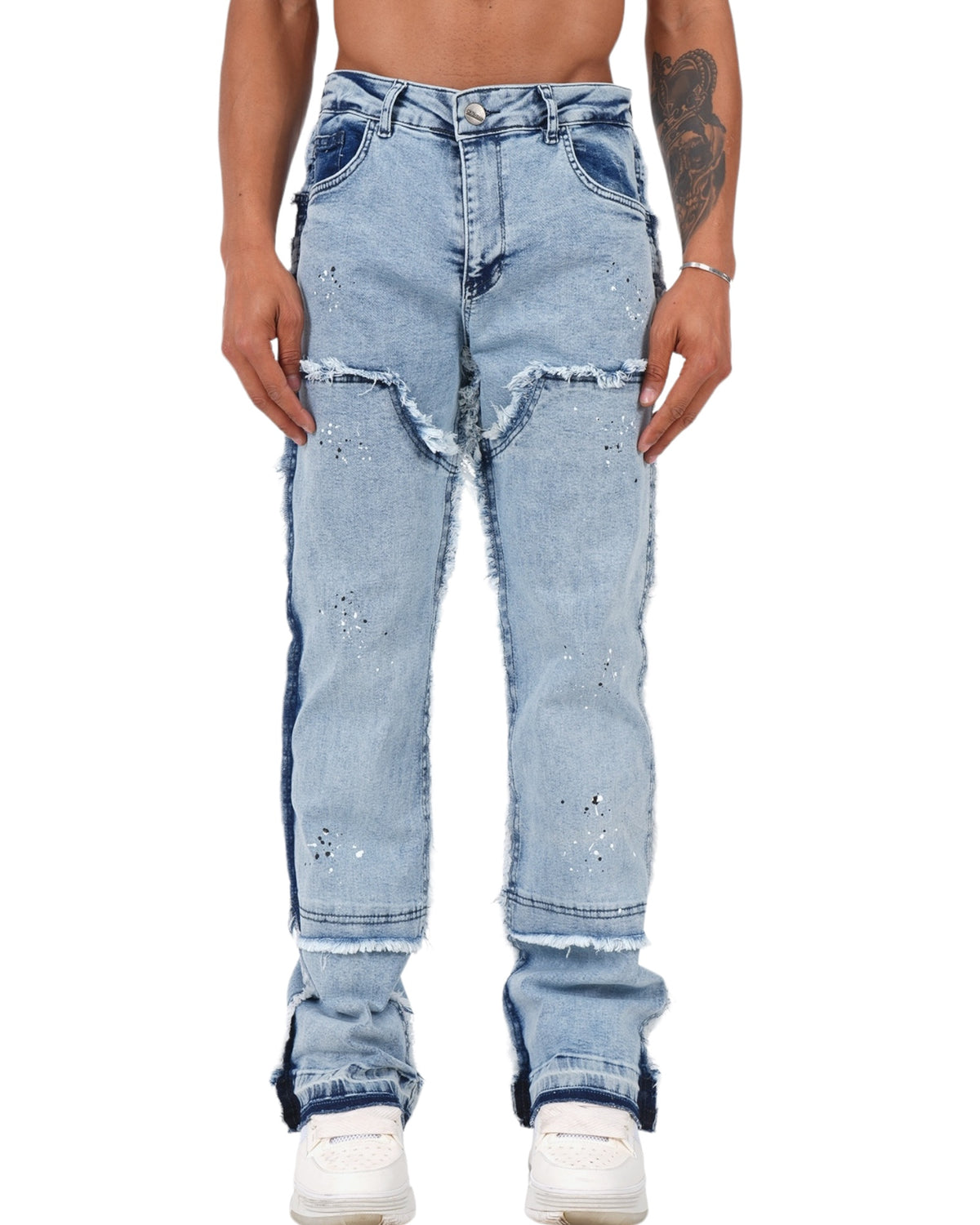 Gangster Drip Jeans light Blue