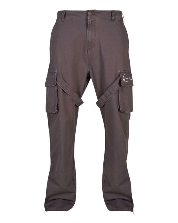 Small Signature Washed Cargo Pants anthracite