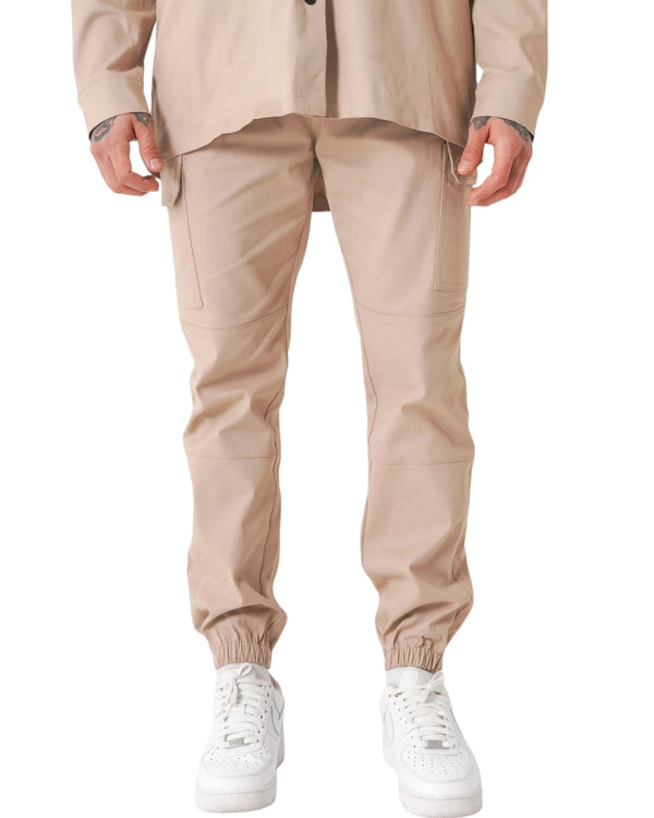 Essential Cargo Zip Up Details Beige