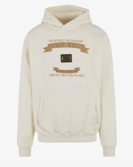 METAL PLATE OS HOODIE OFF WHITE