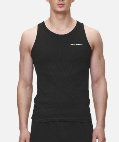 Logo Rib Undershirt Black
