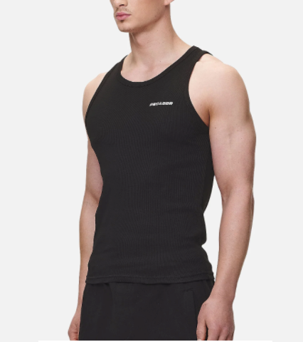 Logo Rib Undershirt Black