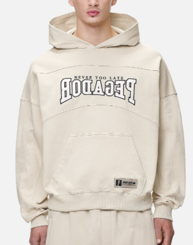 Beech Terry Boxy Hoodie Washed Desert Sand