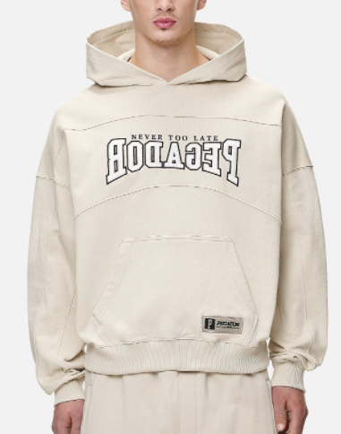 BEACH TERRY BOXY HOODIE WASHED DESERT SAND