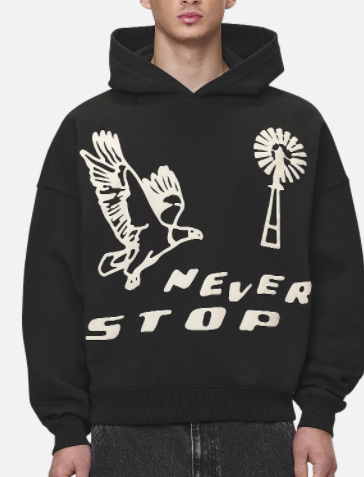CLAYSON BOXY HOODIE WASHED BLACK