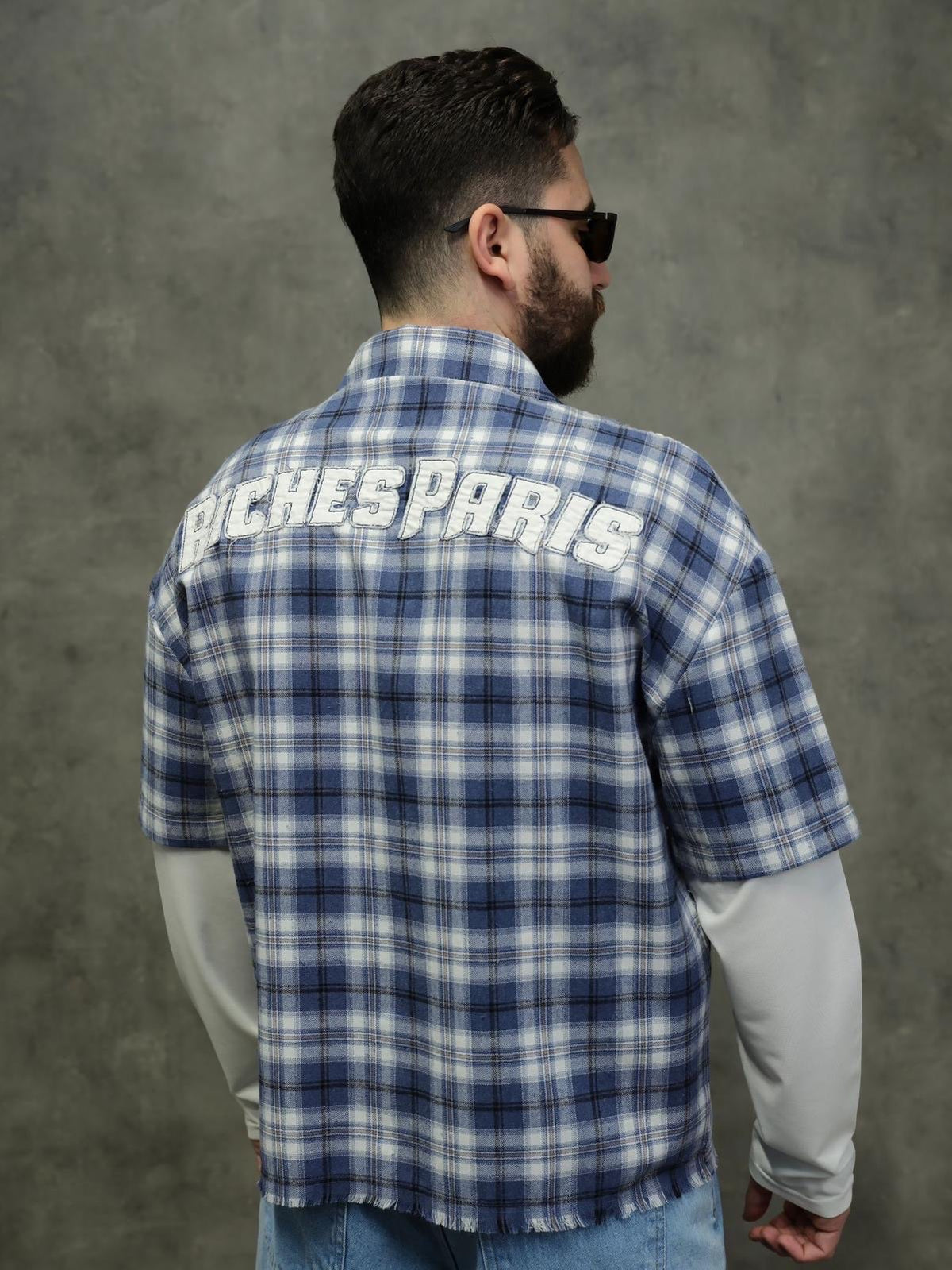 Riches Hemd Blau Longsleeve