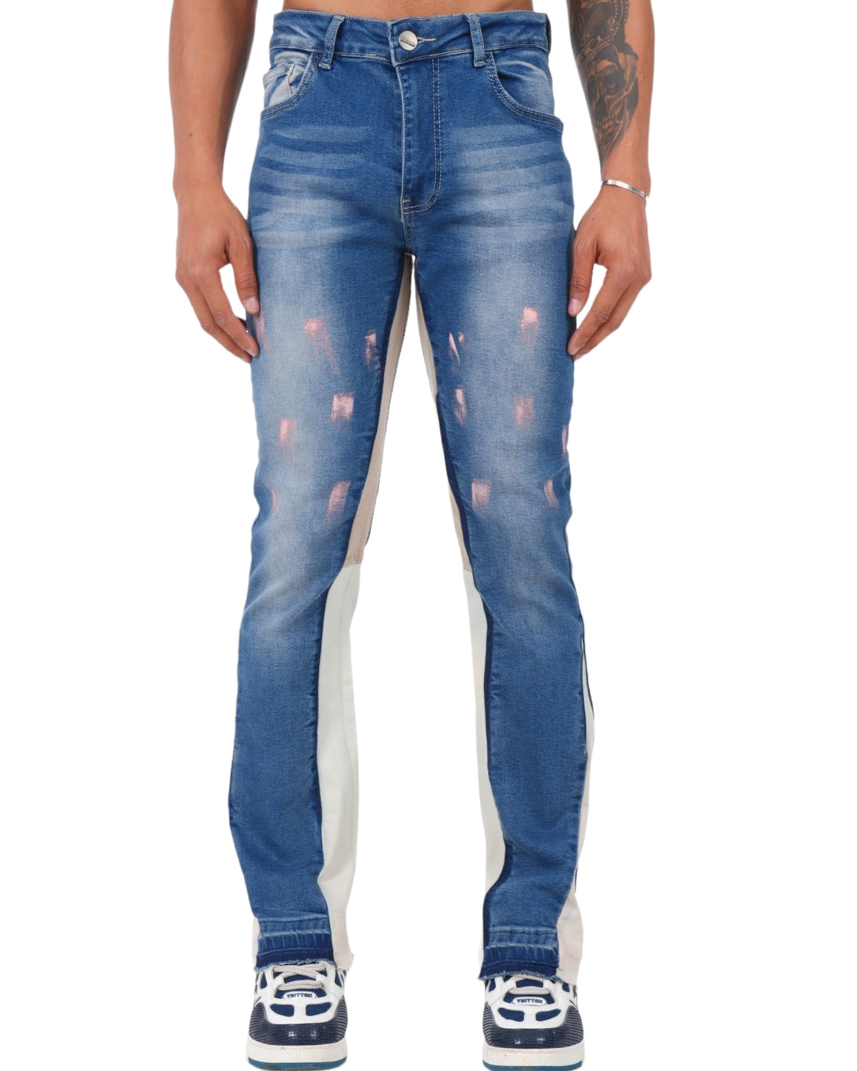 Flaired Jeans tricolor