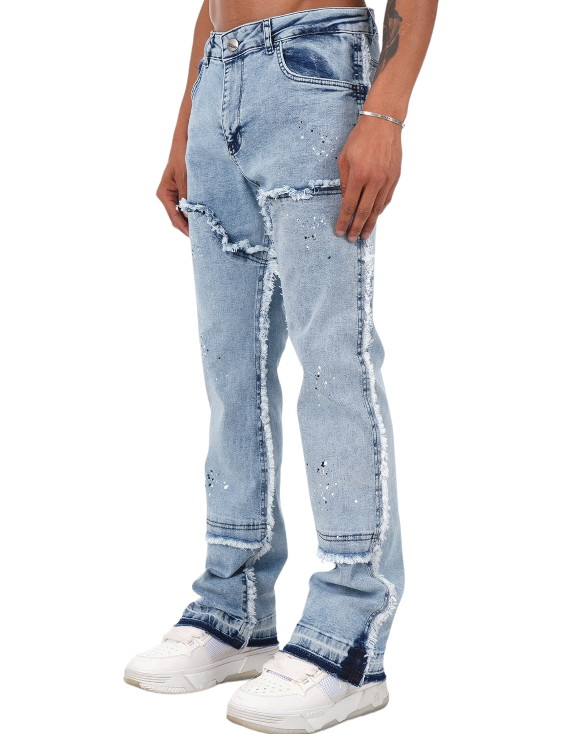 Gangster Drip Jeans light Blue