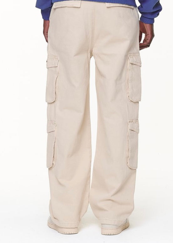 GARLAN WIDE CARGO PANTS DESERT SAND