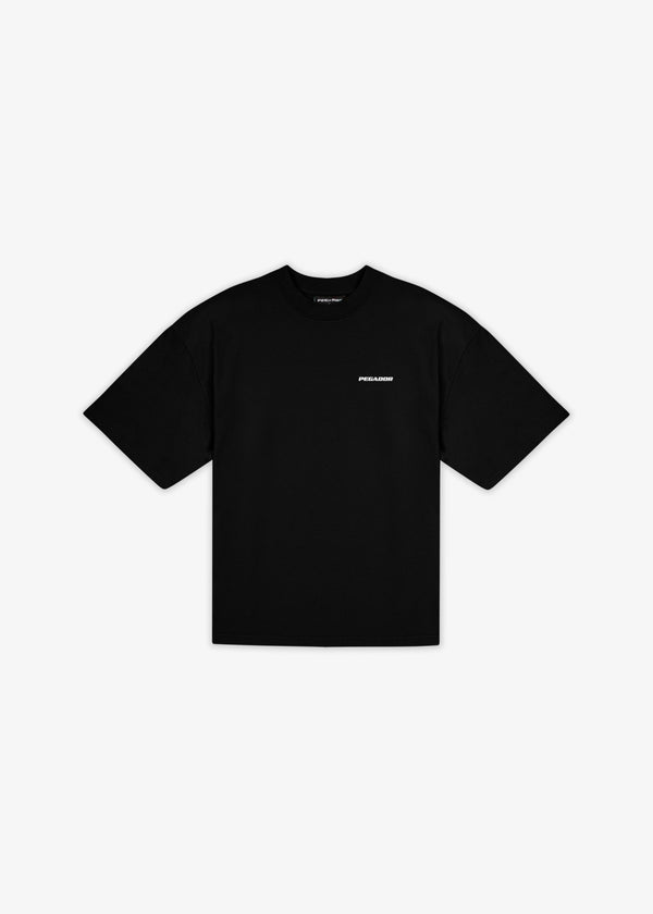 Logo Oversized Tee Washed Black White Gum