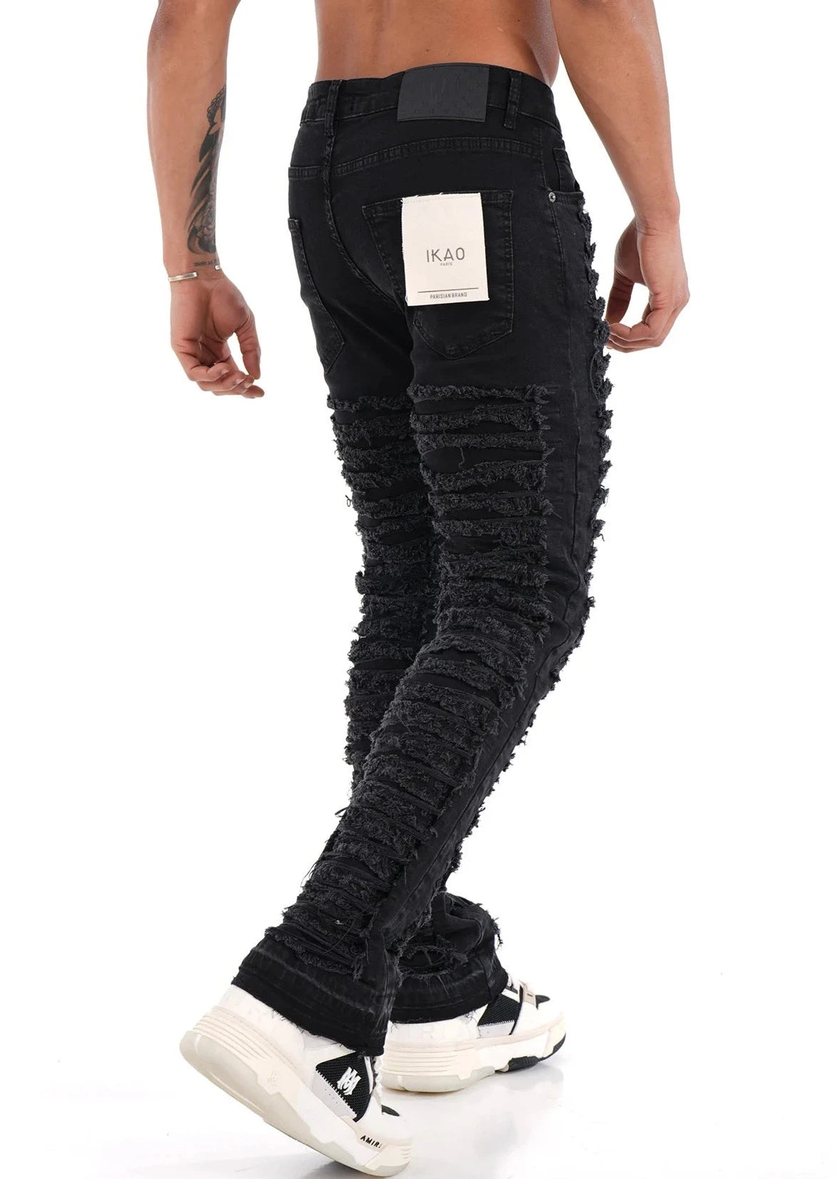 Mega ripped Flaired Black
