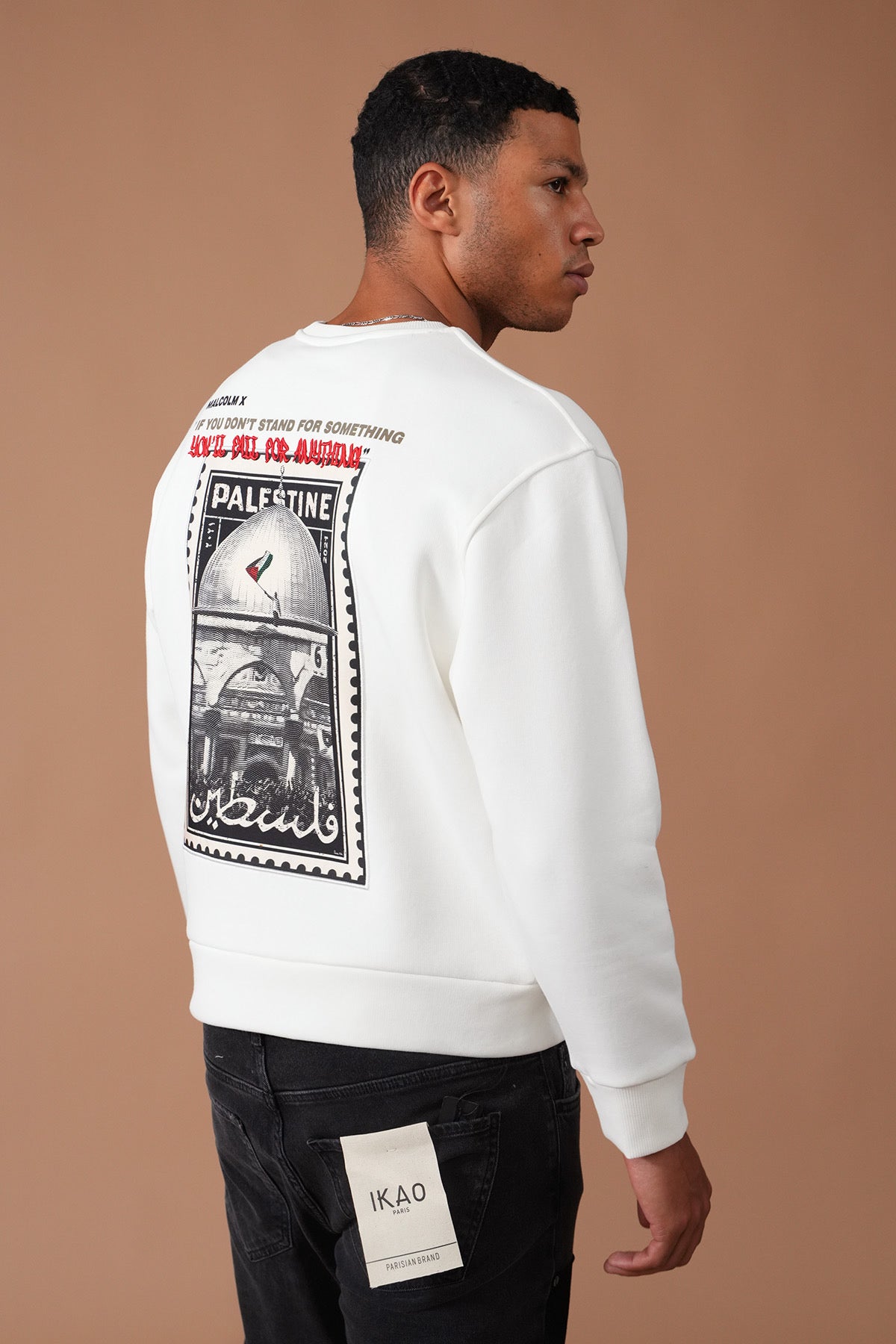 Malcolm x Palestine Pullover