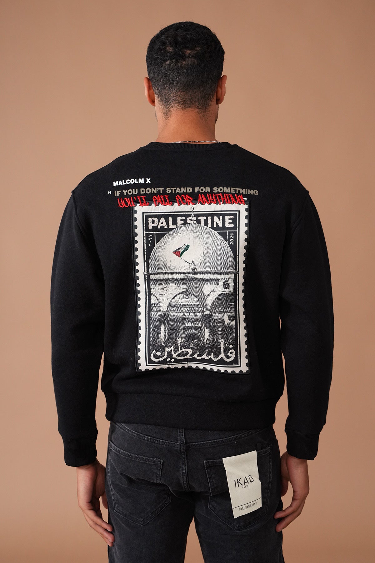 Malcolm x Palestine Pullover