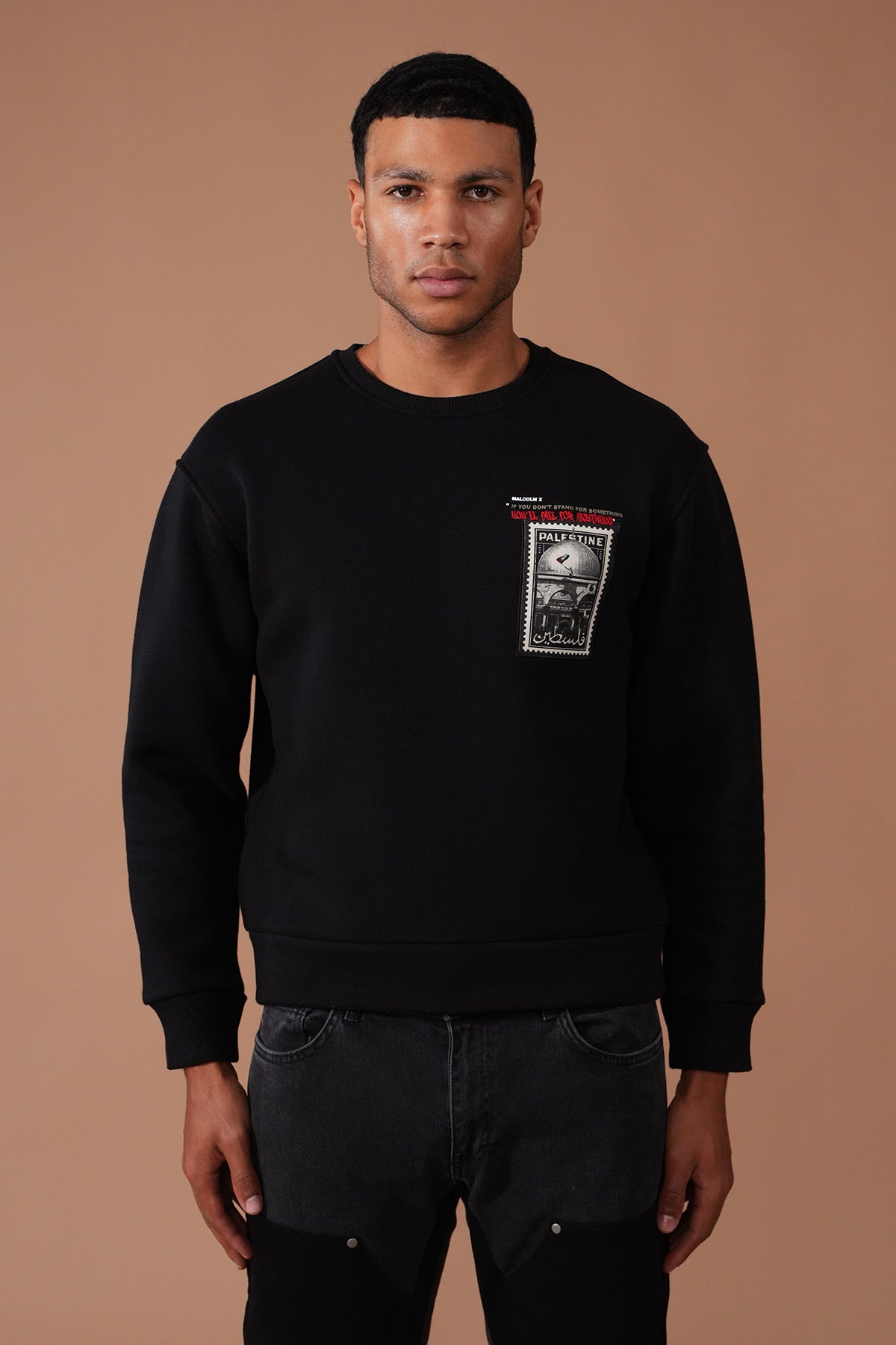Malcolm x Palestine Pullover
