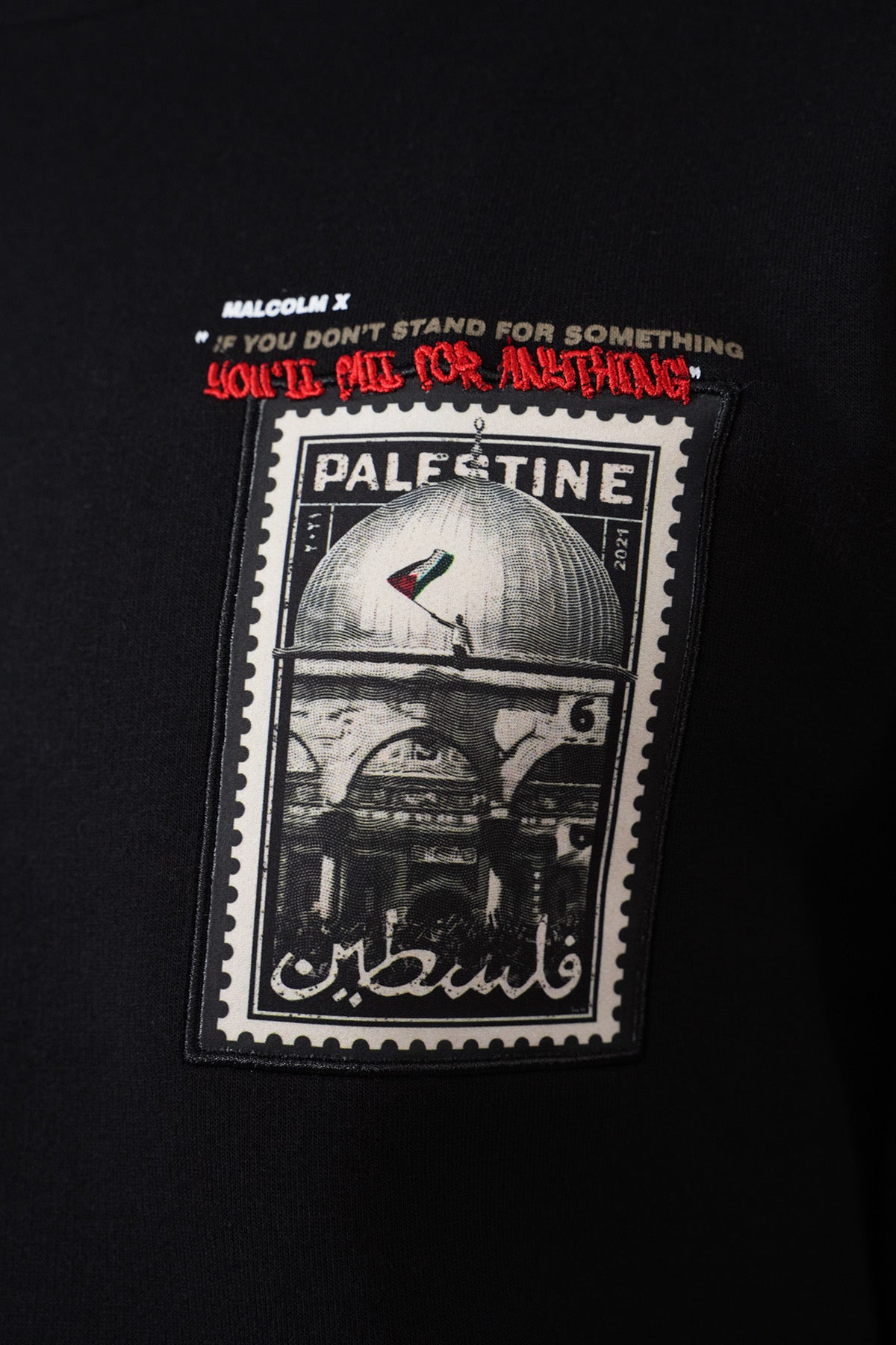 Malcolm x Palestine Pullover