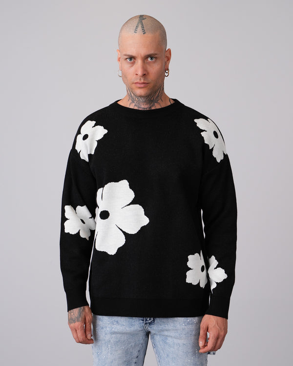 Pullover Blumen Print