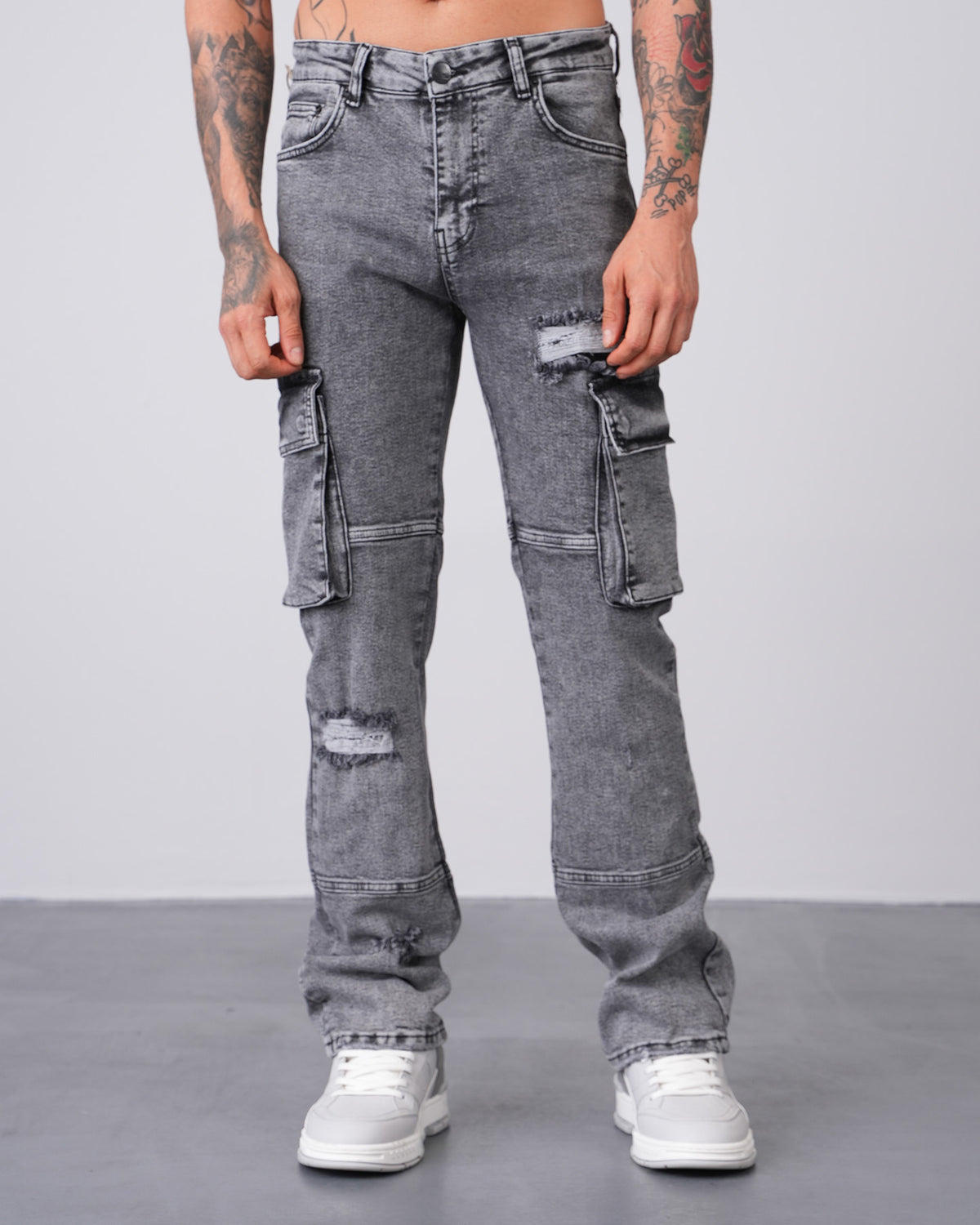 Pocket Flaired Grey