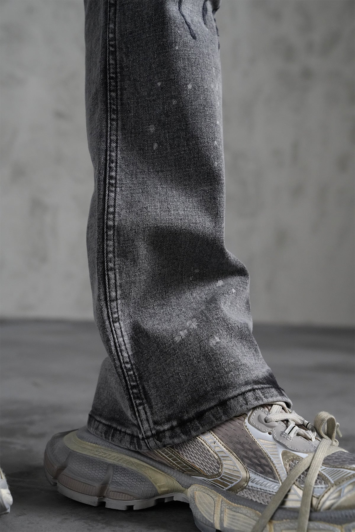 Faired Denim Grey Ripped