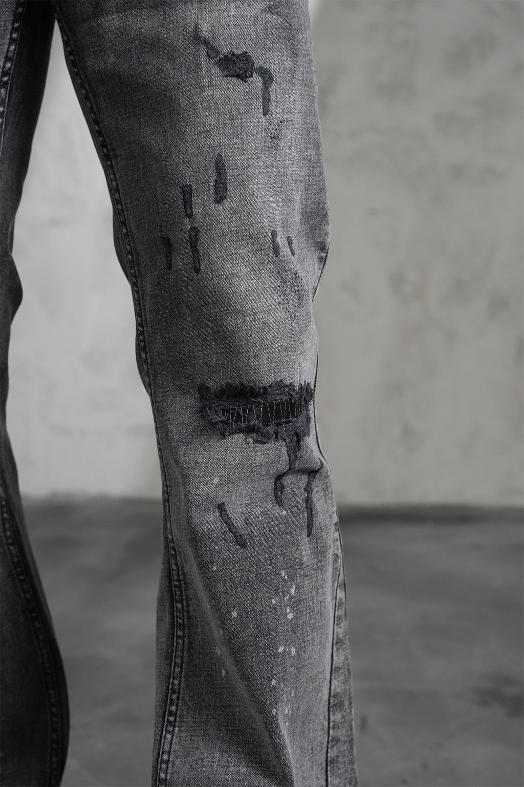 Faired Denim Grey Ripped