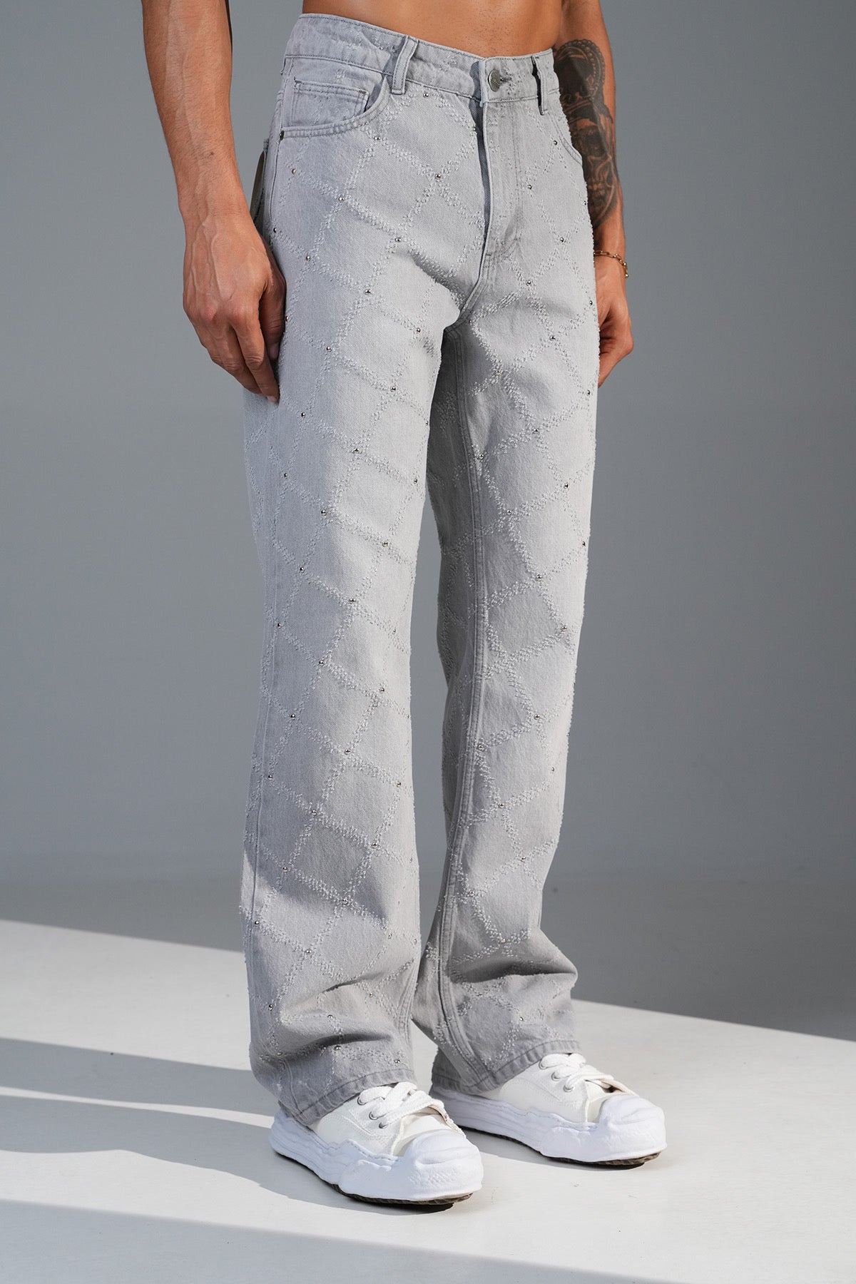 Flaired Karo Grey