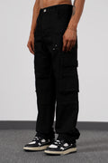 Cargo Pocket Jeans Black