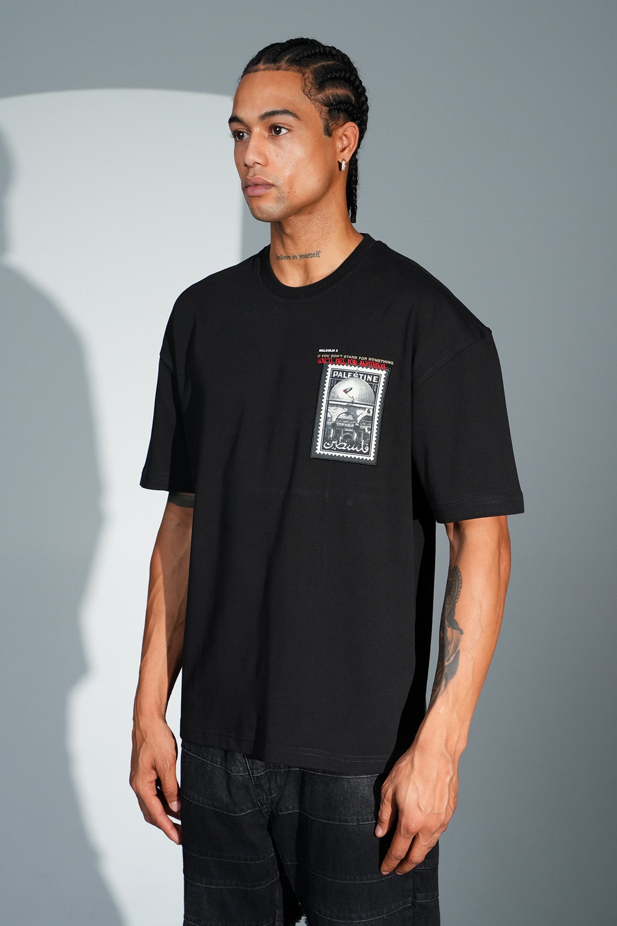 Malcolm x Palestine Tee