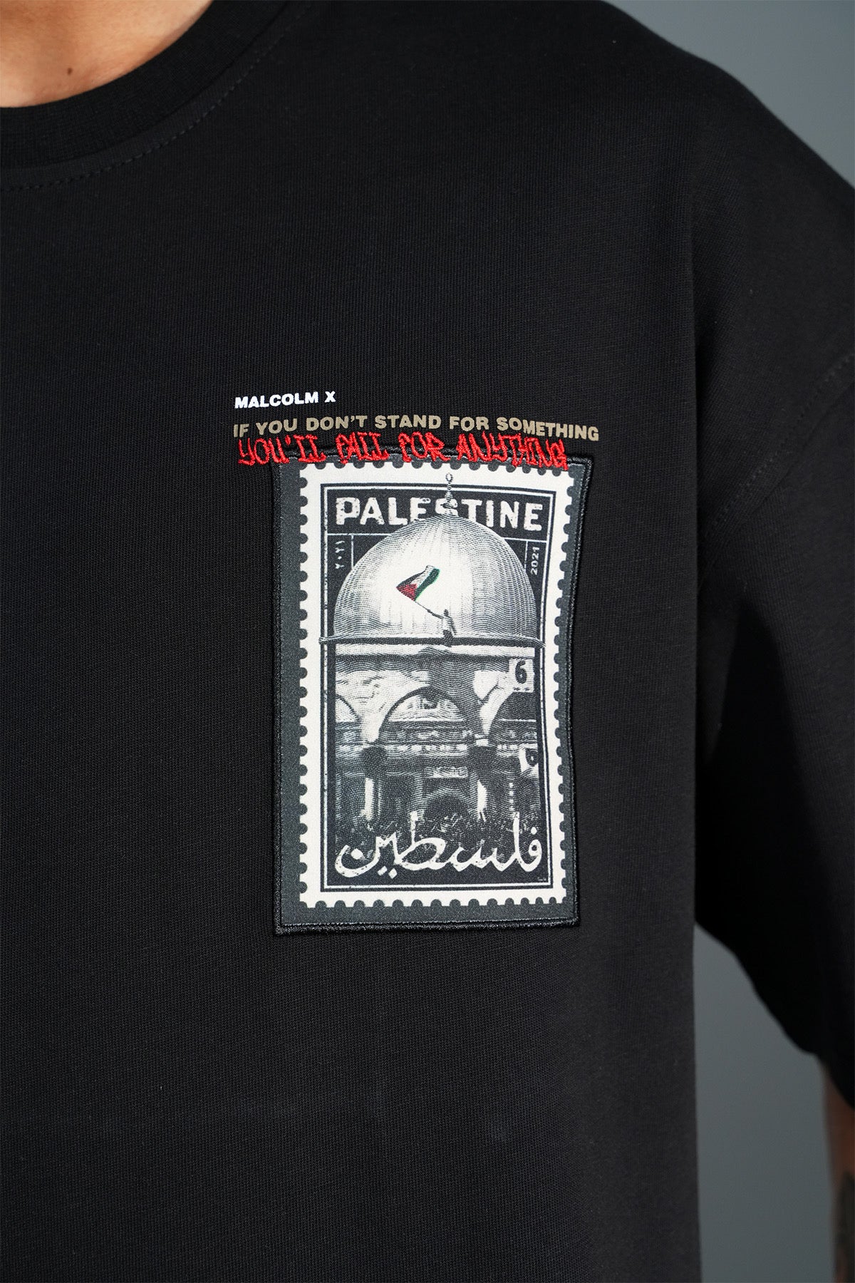 Malcolm x Palestine Tee