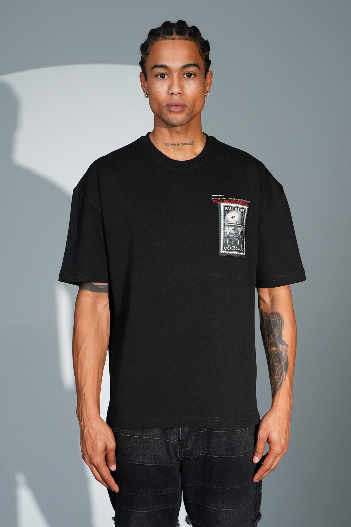 Malcolm x Palestine Tee