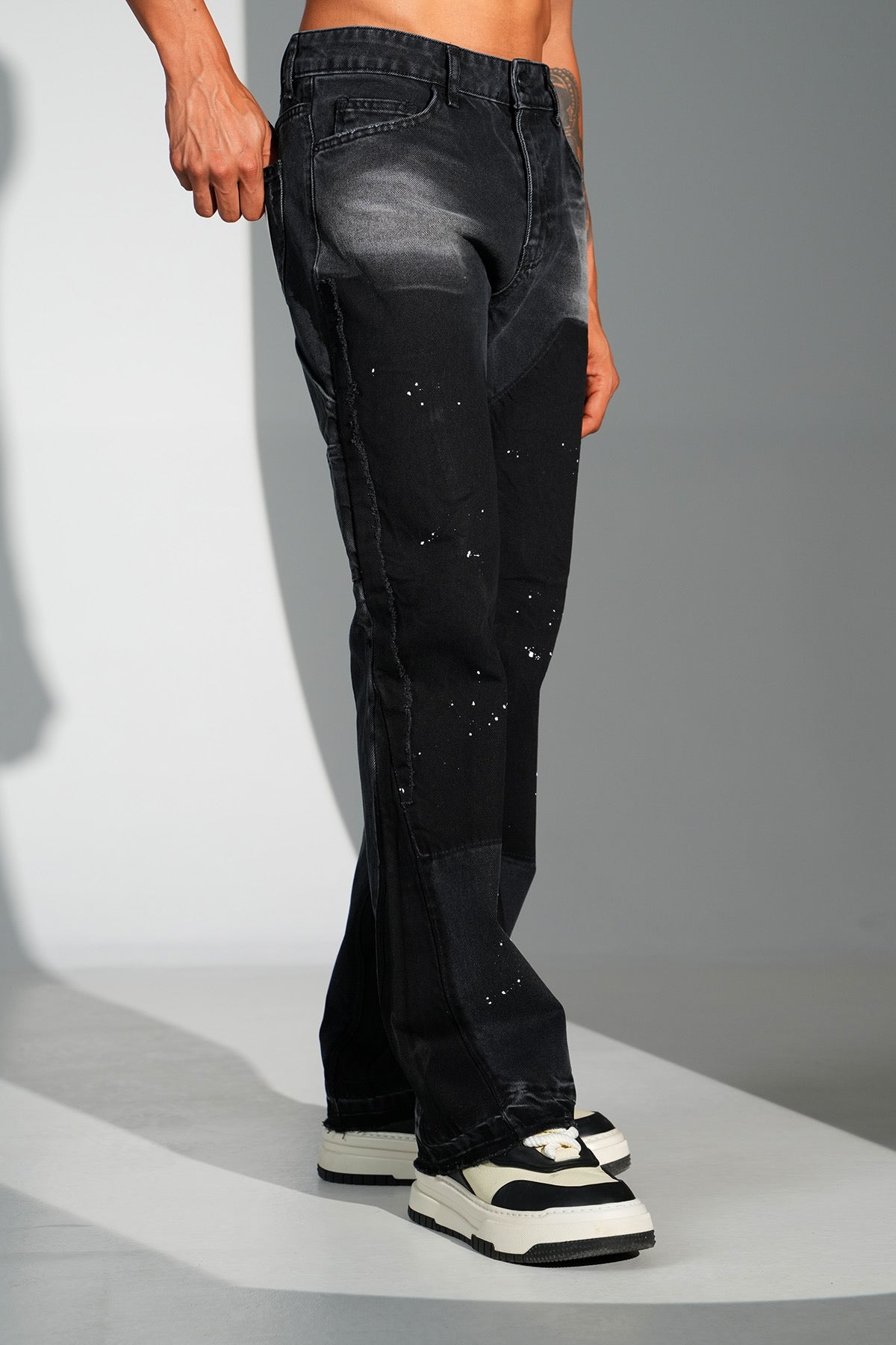 Gangster Oversize Denim Black