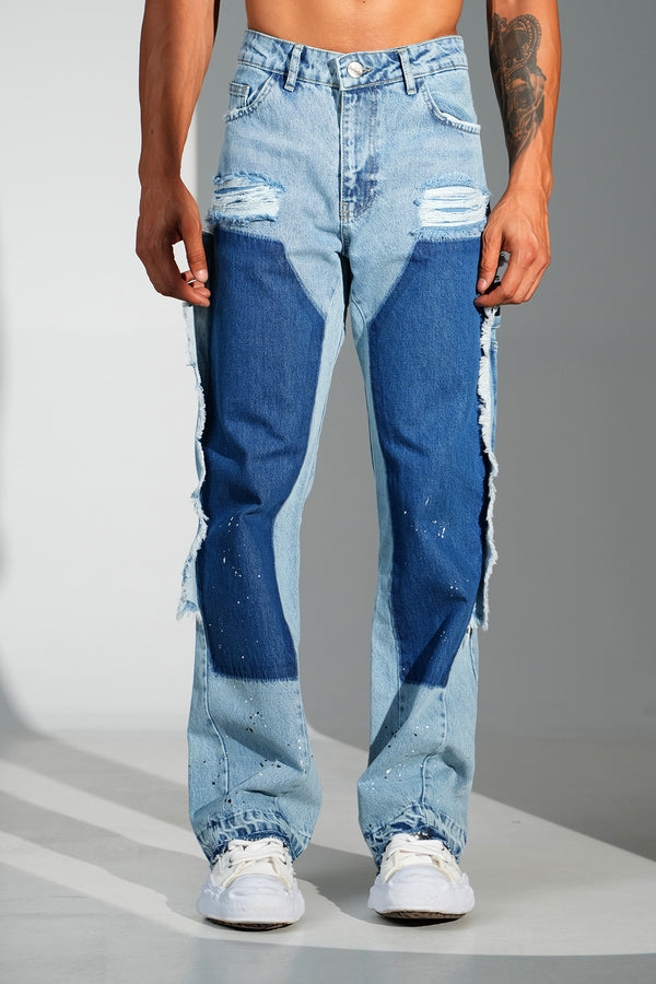 Gangster Oversize Denim Blue