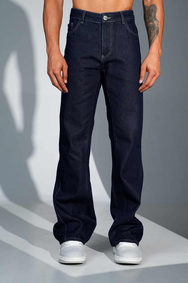 Heavy Flaired Jeans d-Blue