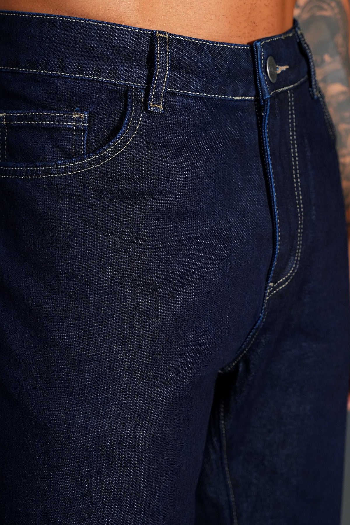 Heavy Flaired Jeans d-Blue