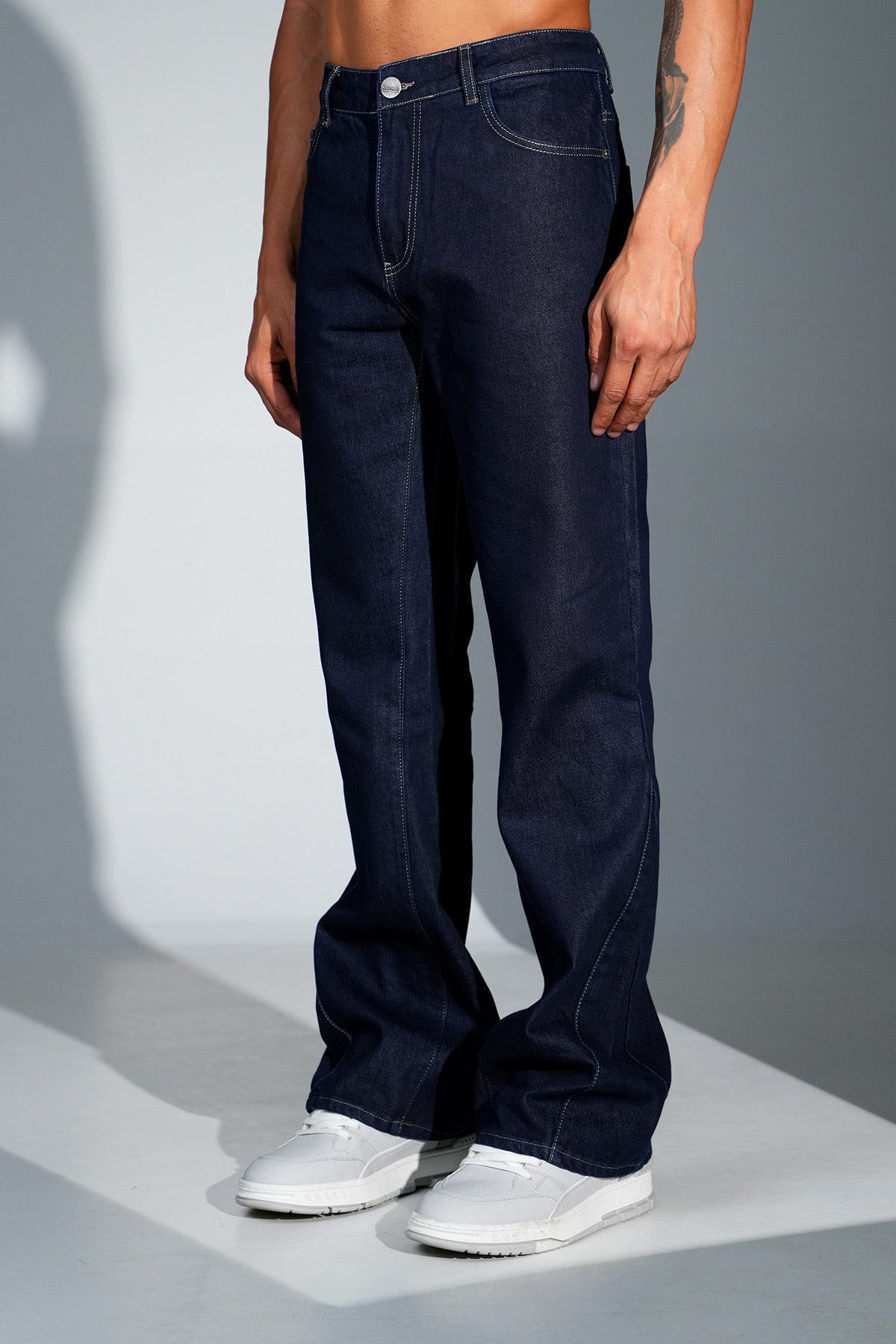 Heavy Flaired Jeans d-Blue