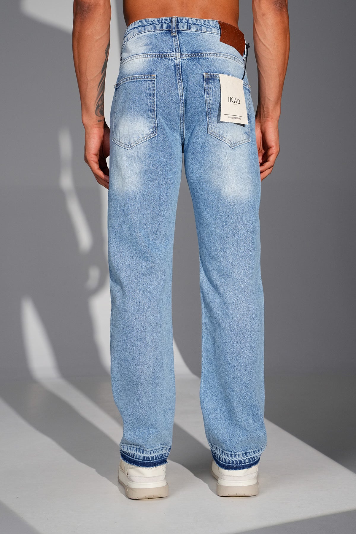 Flower Denim Jeans Blue
