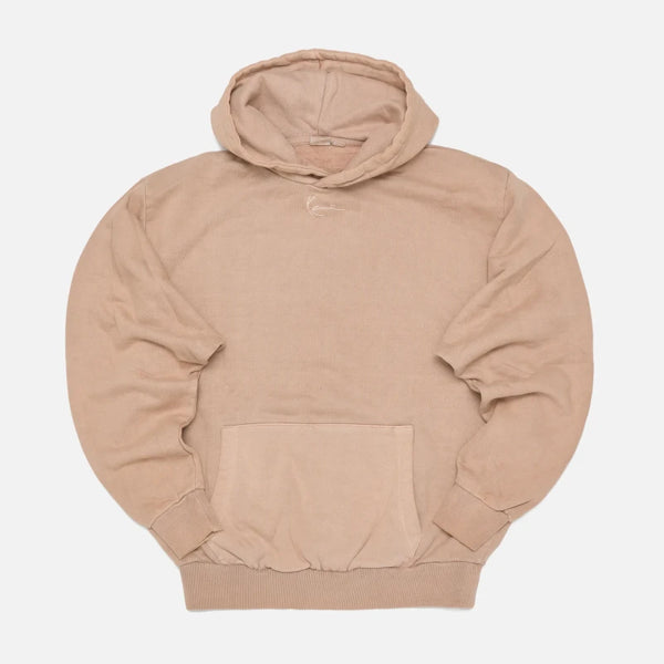 KK SMALL SIGNATURE OS HEAVY SWEAT WASHED HOODIE SAND