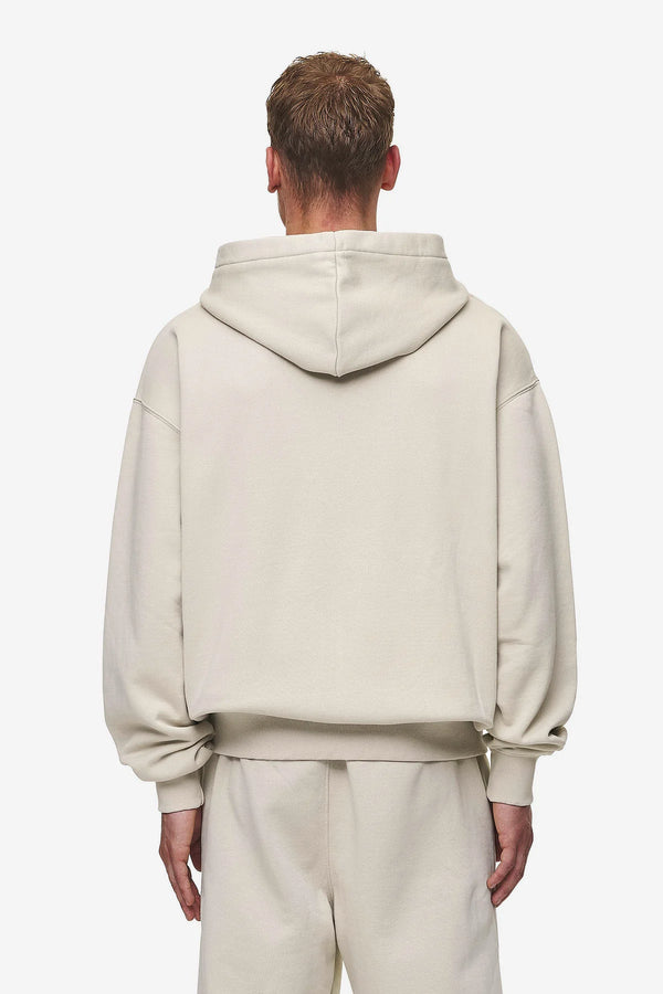 Logo Oversized Sweat Jacket Washed Dessert Sand Black Gum