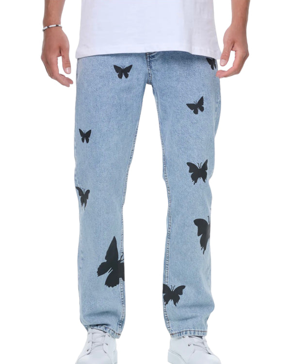 Baggy Jeans Butterfly