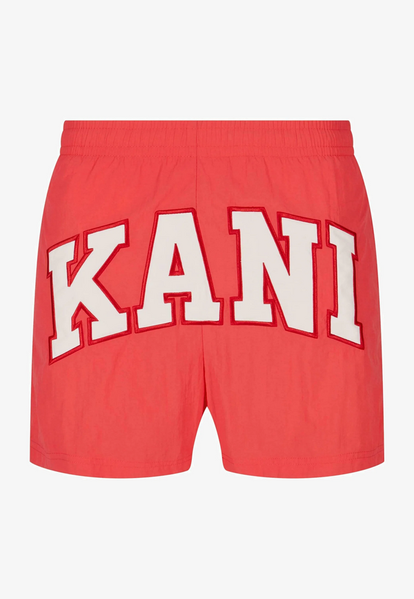 Serif Board Shorts red/off white