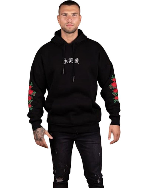 Sleeve Roses Hoodie