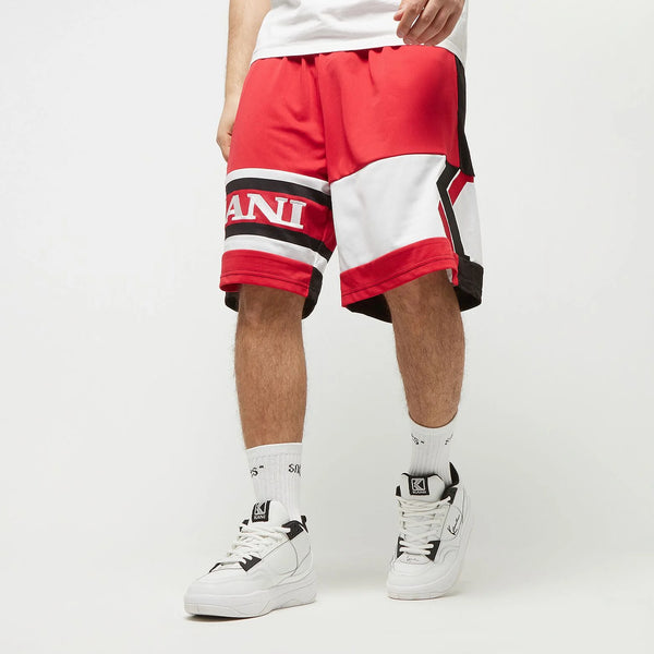 Retro Block Shorts red/black/white