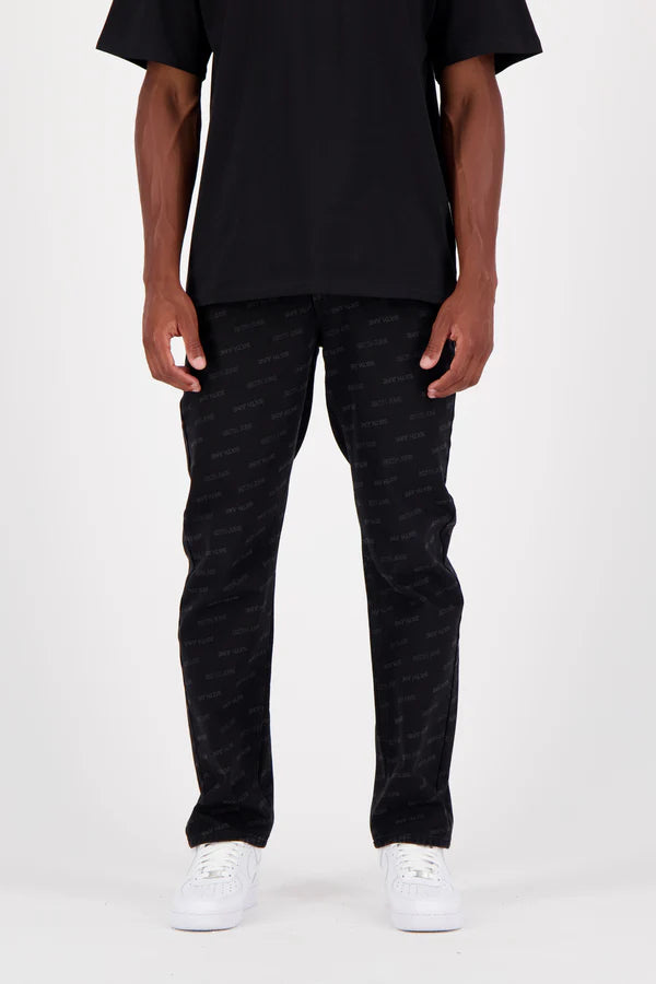 LOGOMANIA JEANS NEW  BLACK