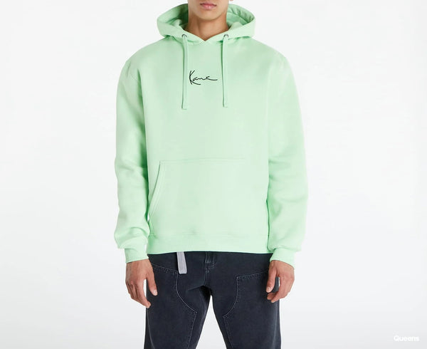 SMALL SIGNATURE ESSENTIAL HOODIE LIGHT MINT