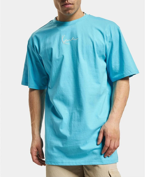 Small Signature Essential Tee light blue