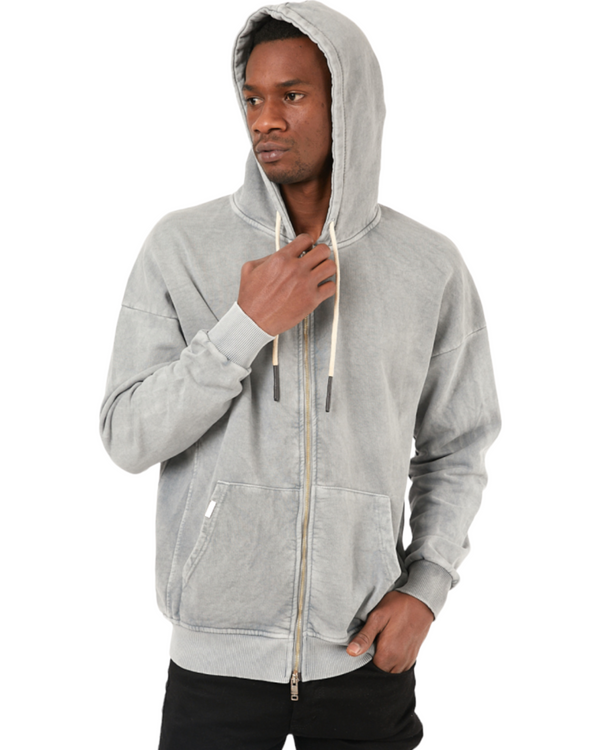 Washed Zip Up Hoodie